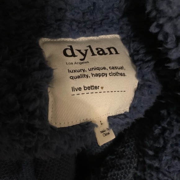 NWOT Dylan True Grit Sundance Rainee Pullover Sherpa Fleece Zip Women’s Large - Picture 2 of 8